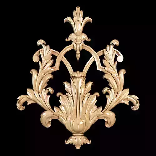 Baroque carving 3D model