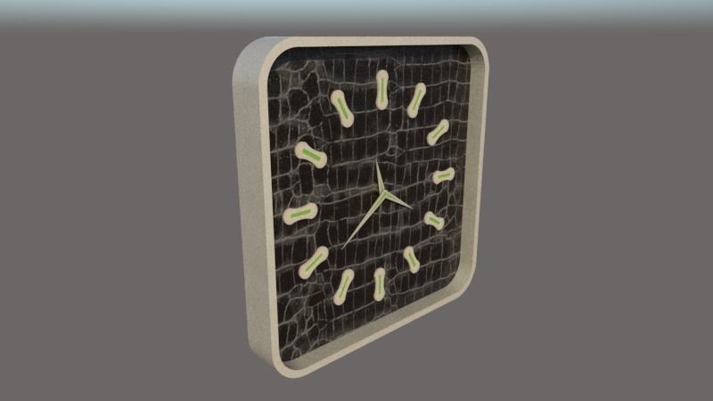Simple clock 3D model_2