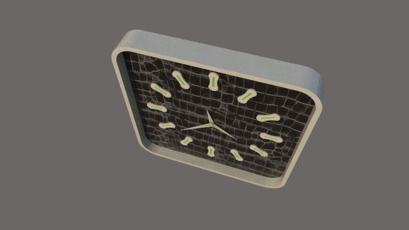 Simple clock 3D model_3