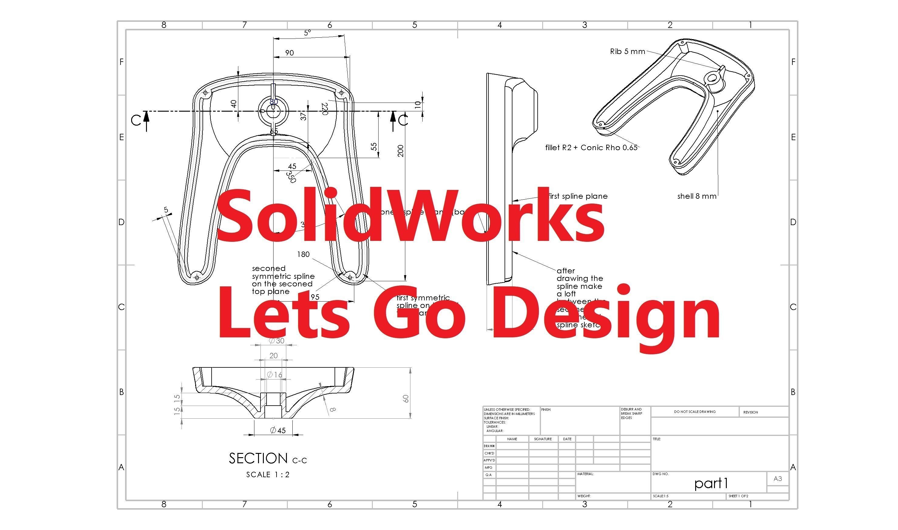 Mechanical Citrus Juicer Drawing files PDF 3D model_3
