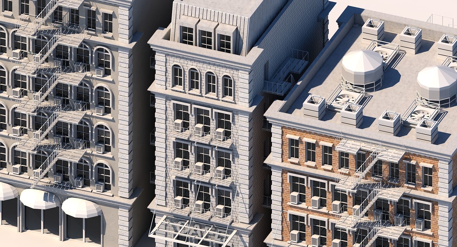 Commercial Building Generator Houdini 3D model_5