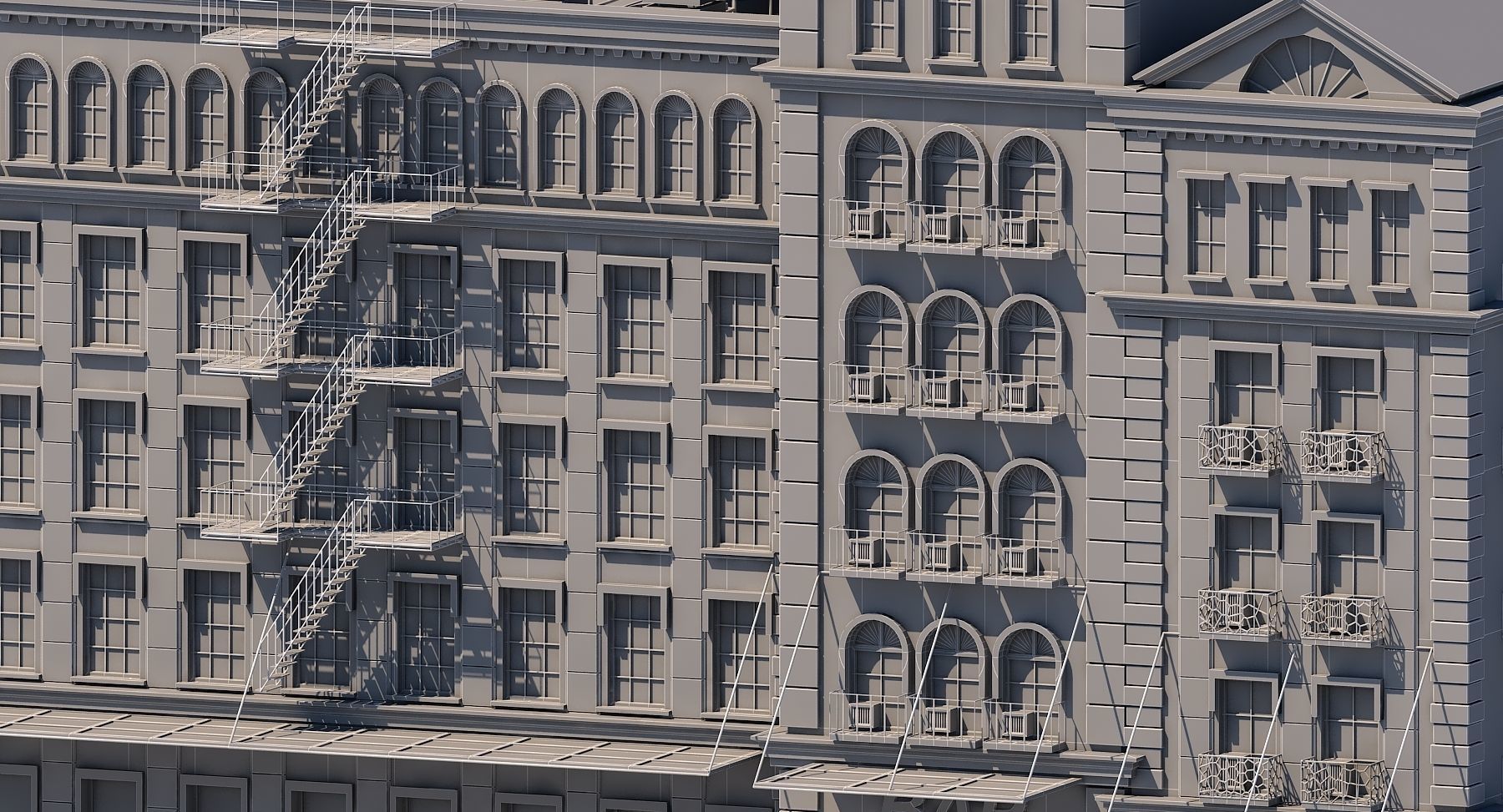 Commercial Building Generator Houdini 3D model_12