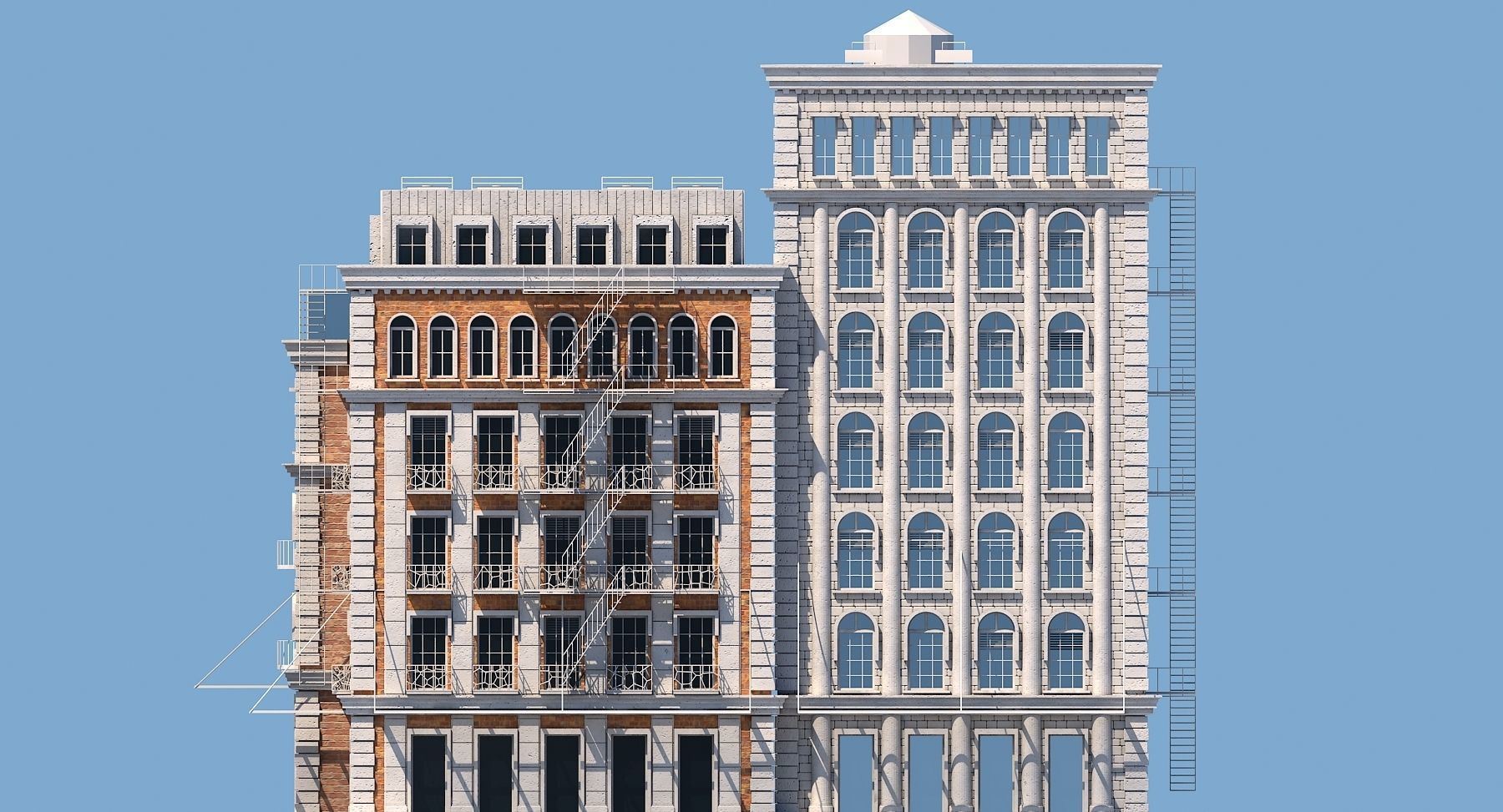 Commercial Building Generator Houdini 3D model_7