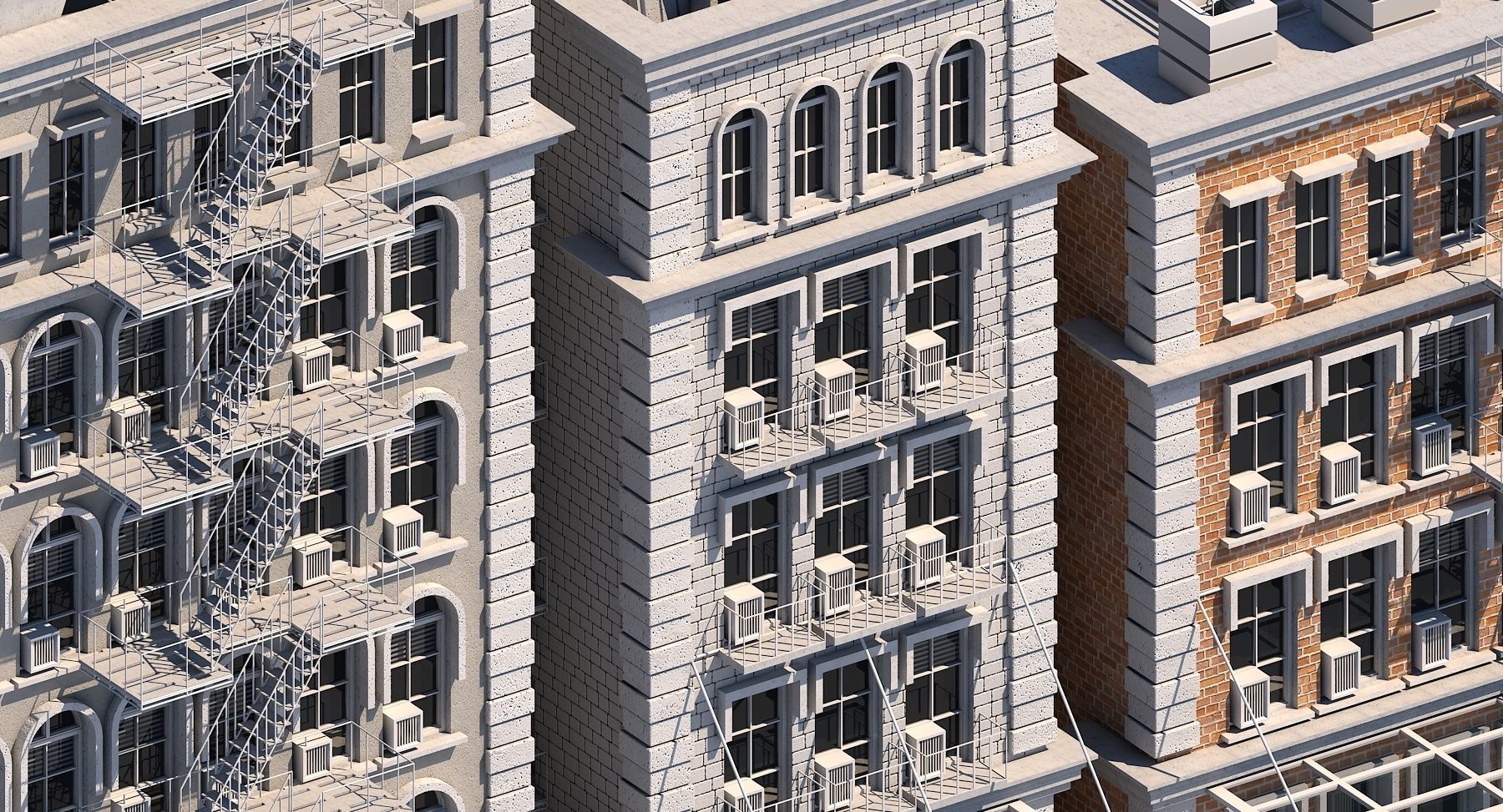 Commercial Building Generator Houdini 3D model_4