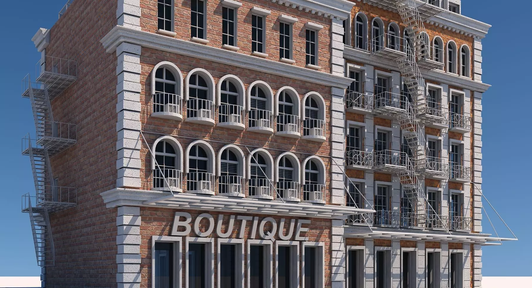 Commercial Building Generator Houdini 3D model_0
