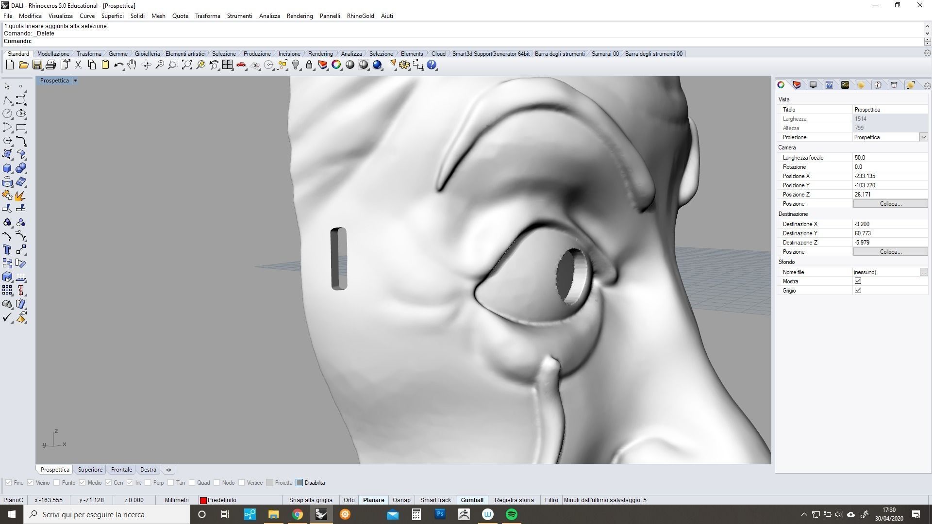 Dali party mask 3D print model_11