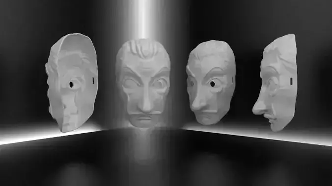 Dali party mask 3D print model