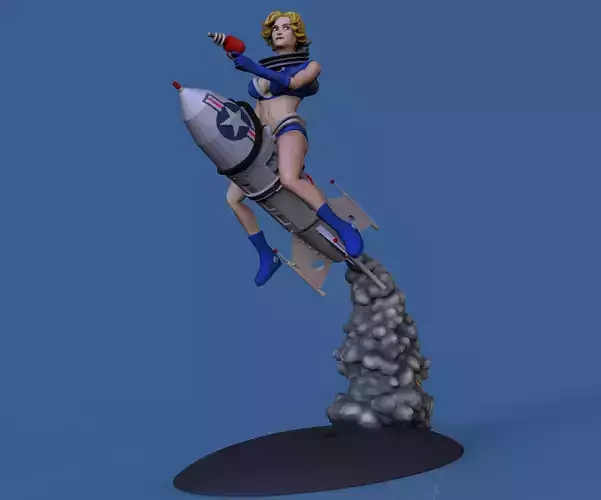 Spacegirl PinUp 3D print model