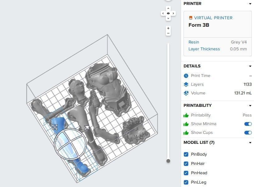 Spacegirl PinUp 3D print model_9