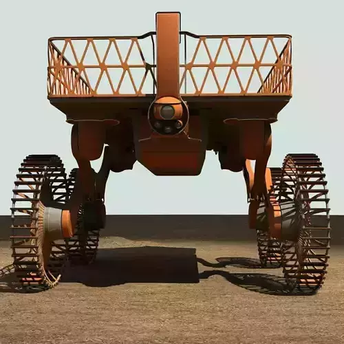 Mobile platform selfelevating vehicle 3D model
