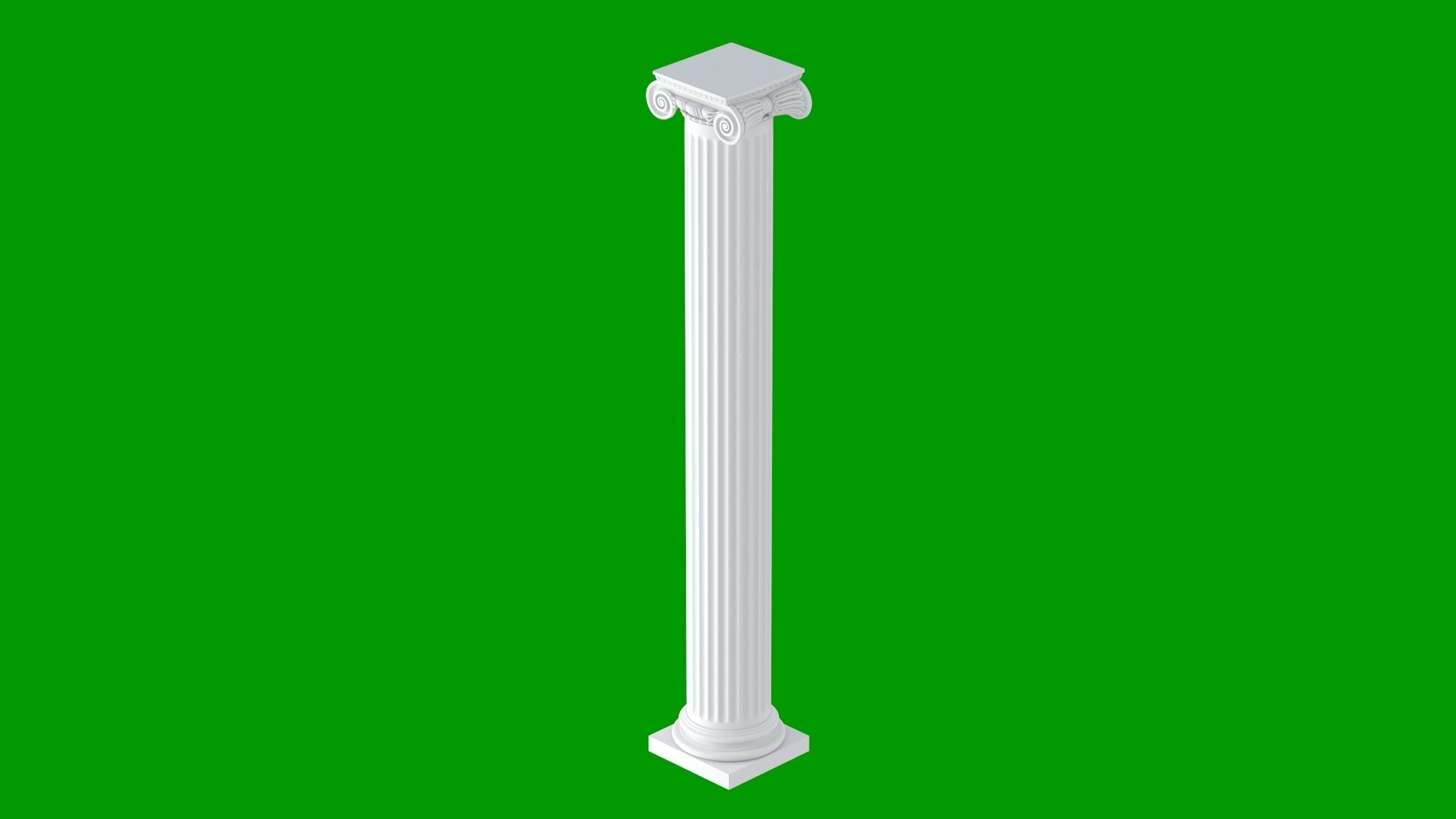 Roman Ionic 3D model_4