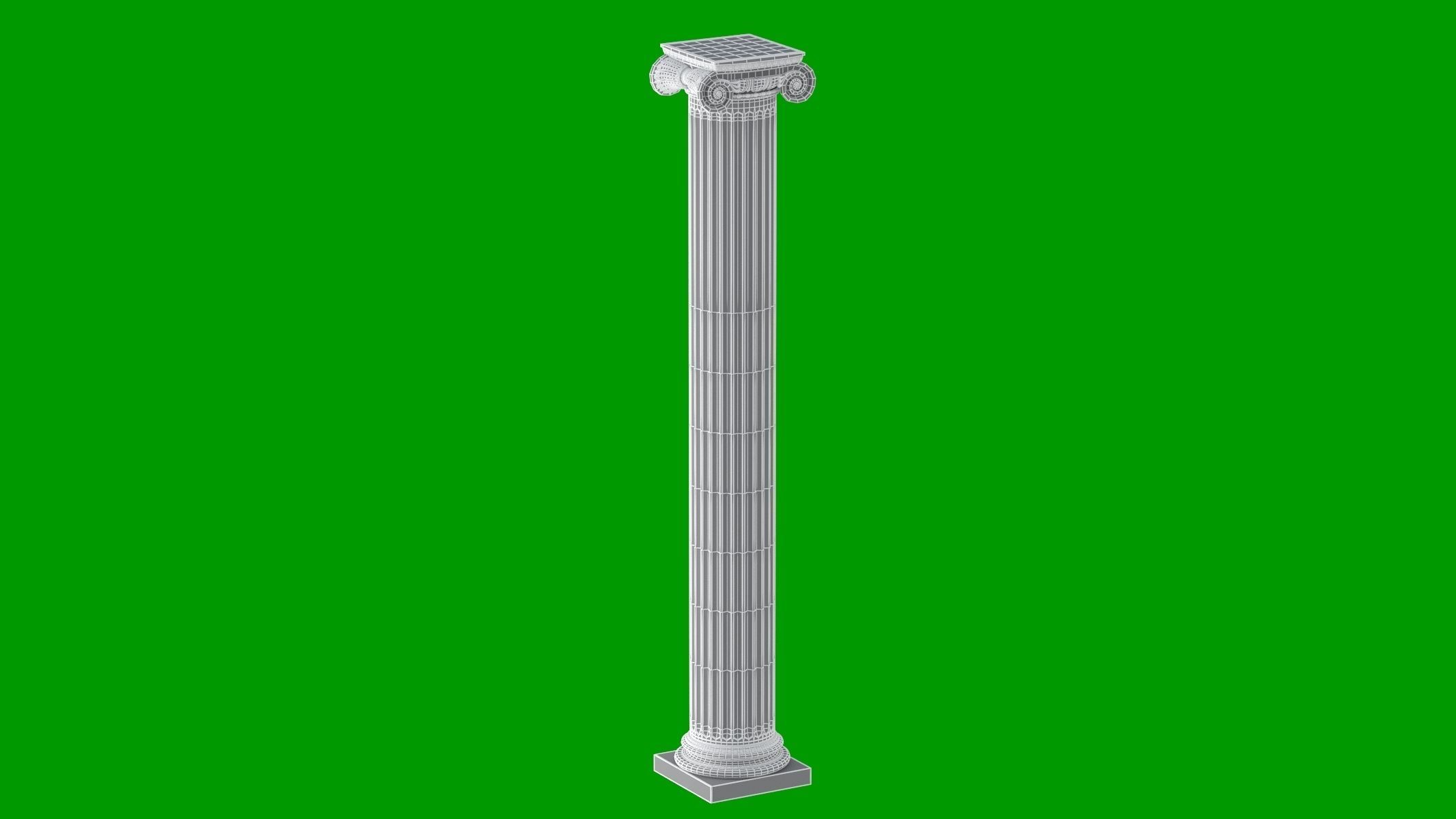 Roman Ionic 3D model_15