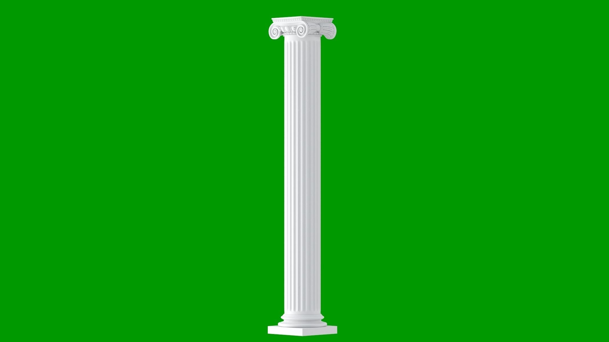 Roman Ionic 3D model_3