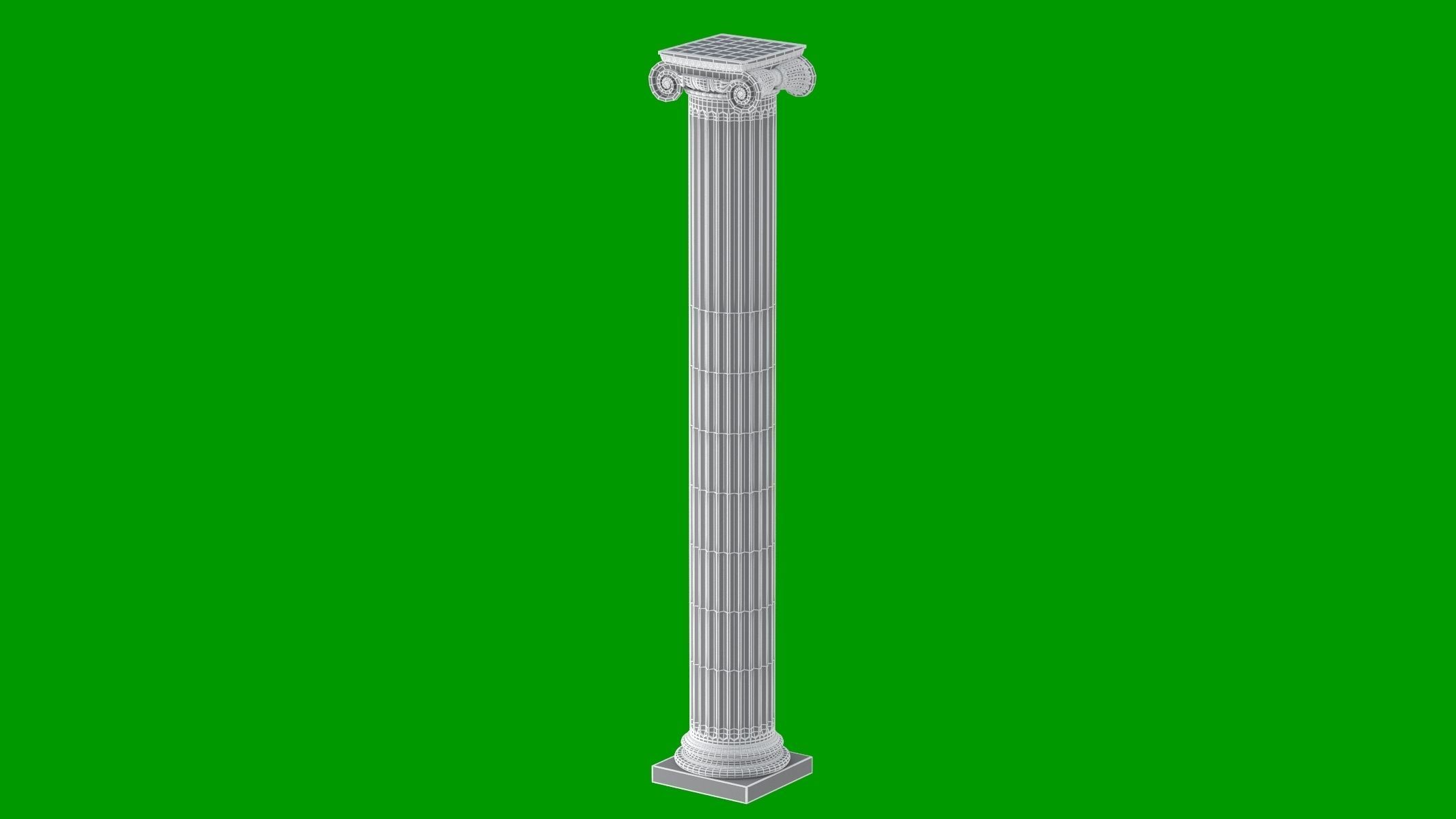 Roman Ionic 3D model_14