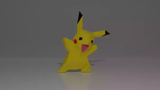 pikachu papercraft template