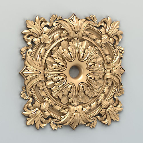 Square rosette 012 3D model