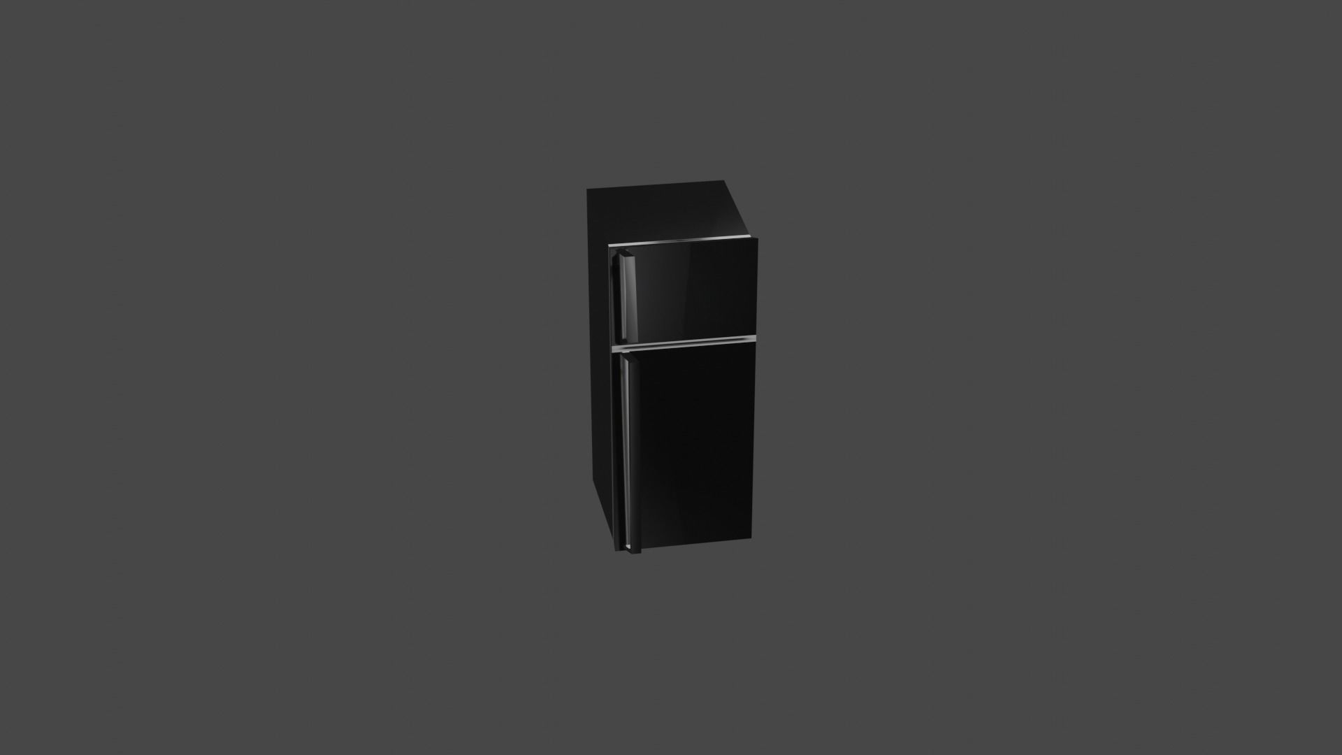 Low Poly refrigerator game ready Low-poly 3D model_1