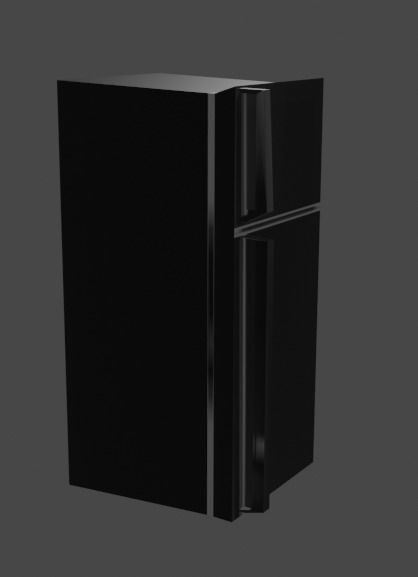 Low Poly refrigerator game ready Low-poly 3D model_5