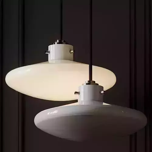 NEMO WHITE GLASS PENDANT By Mitzi