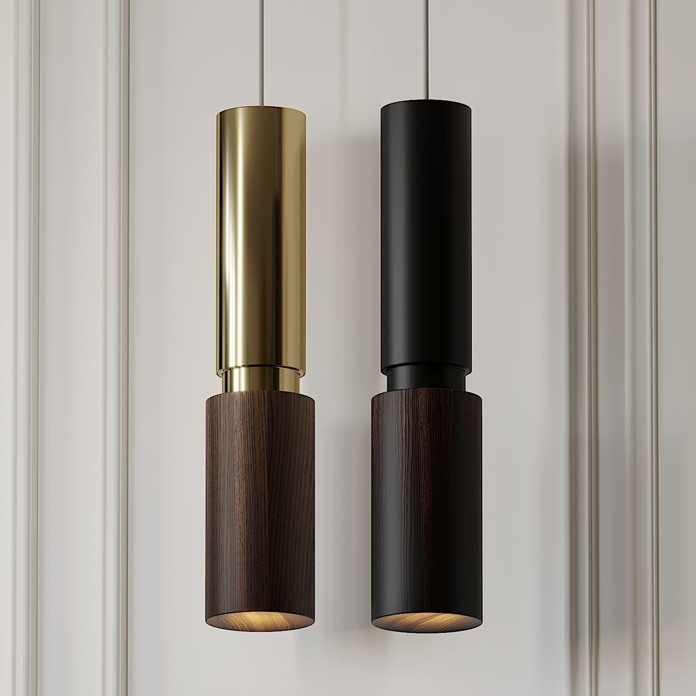 Amelia Black Pendant by David Pompa  3D model_1