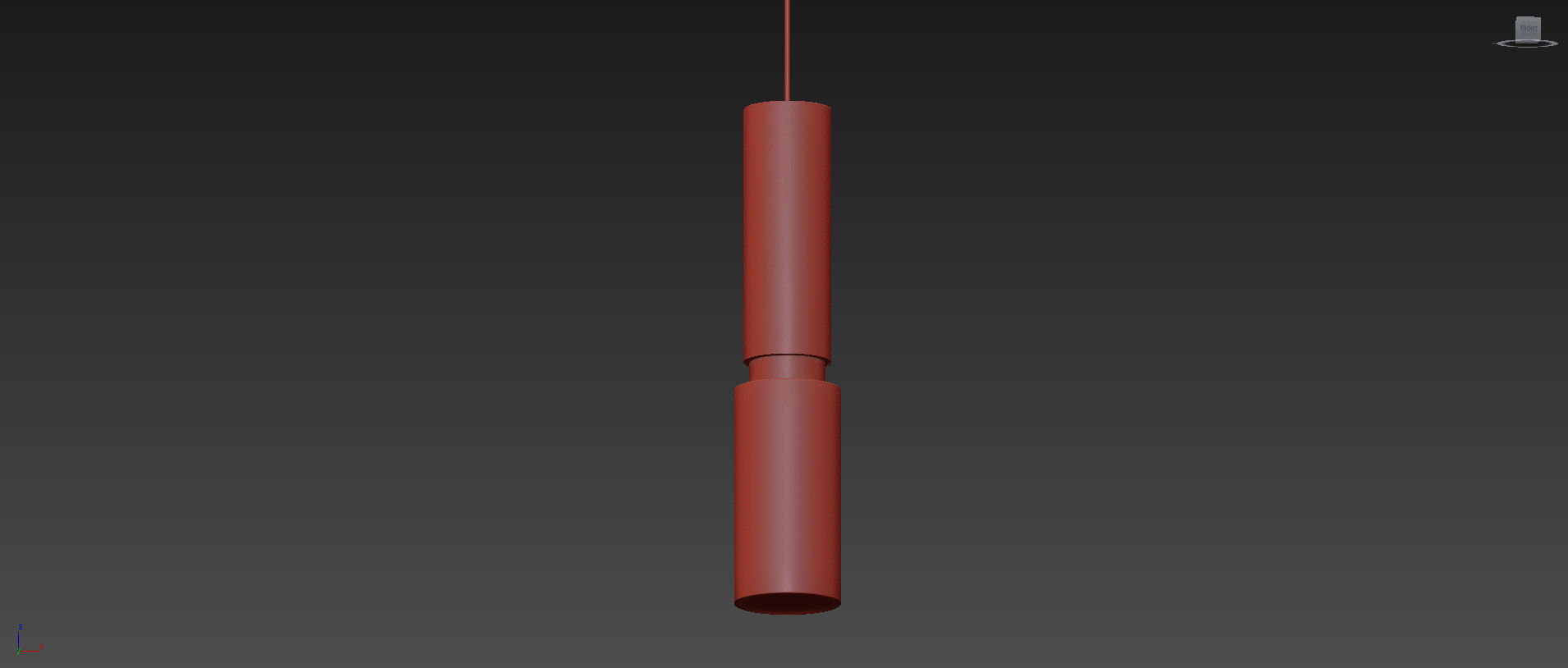 Amelia Black Pendant by David Pompa  3D model_5