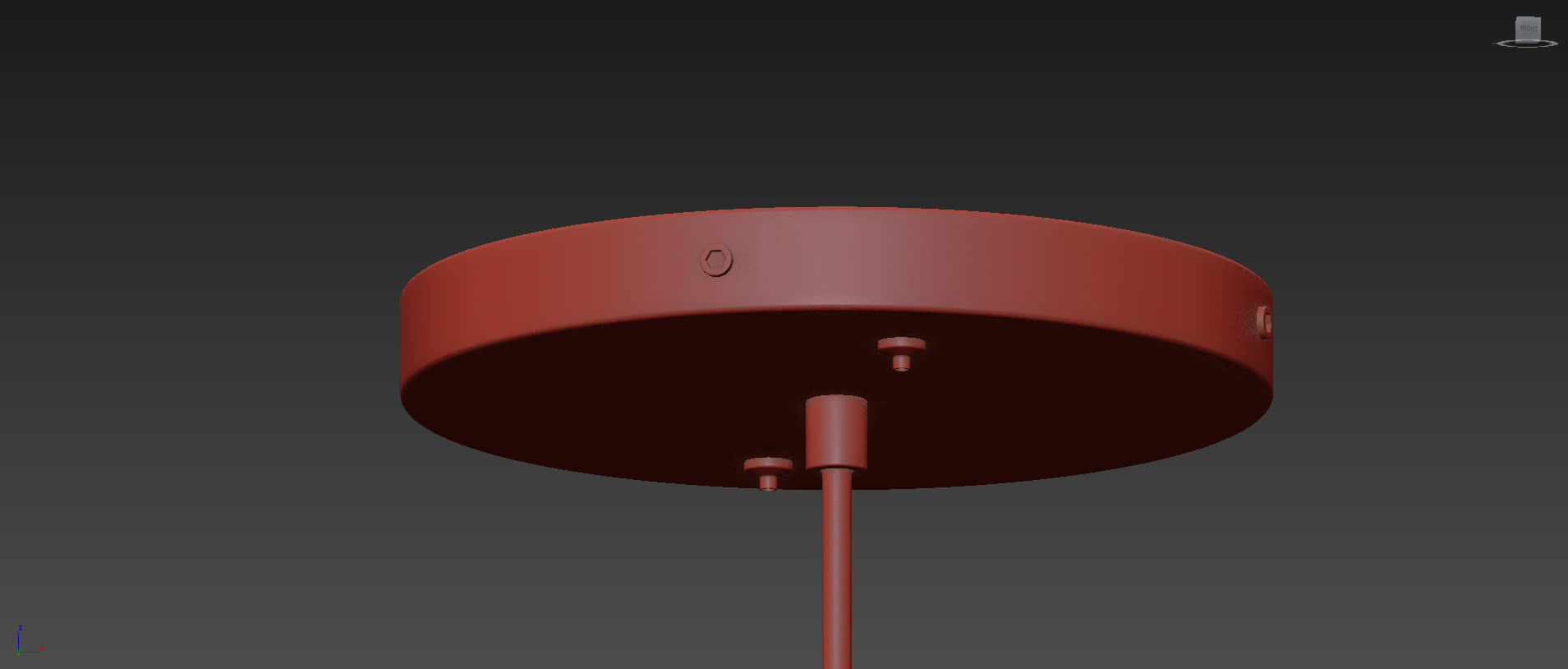 Amelia Black Pendant by David Pompa  3D model_6