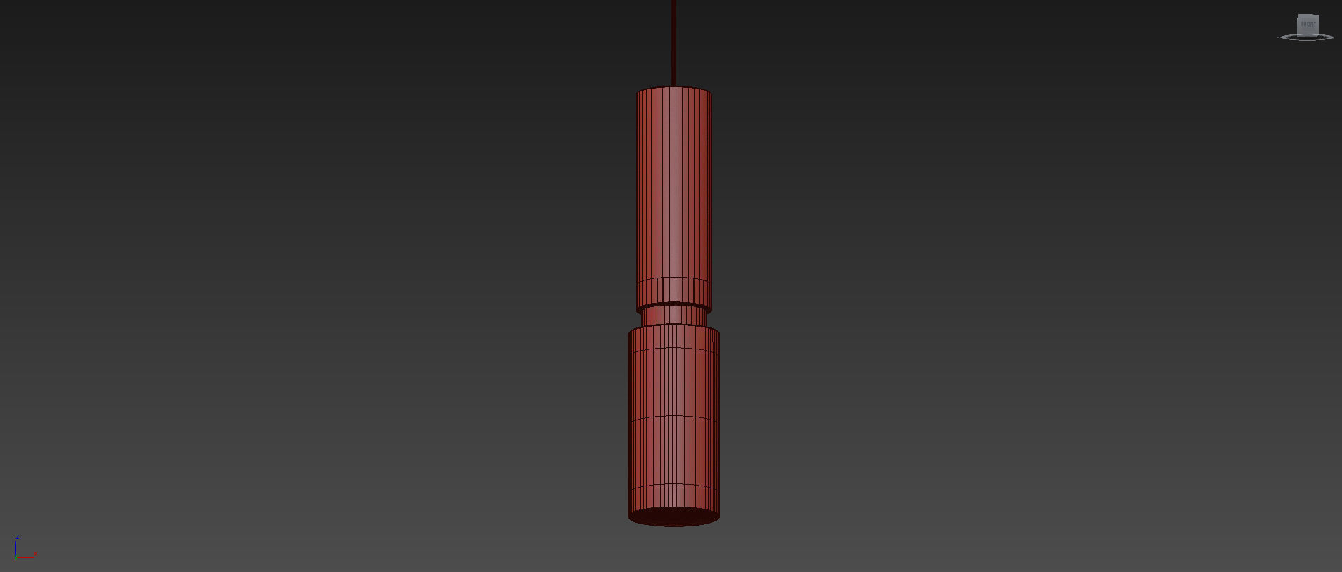 Amelia Black Pendant by David Pompa  3D model_7