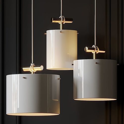 Castor Fresnel Pendant Lamp by 2Modern 3D model