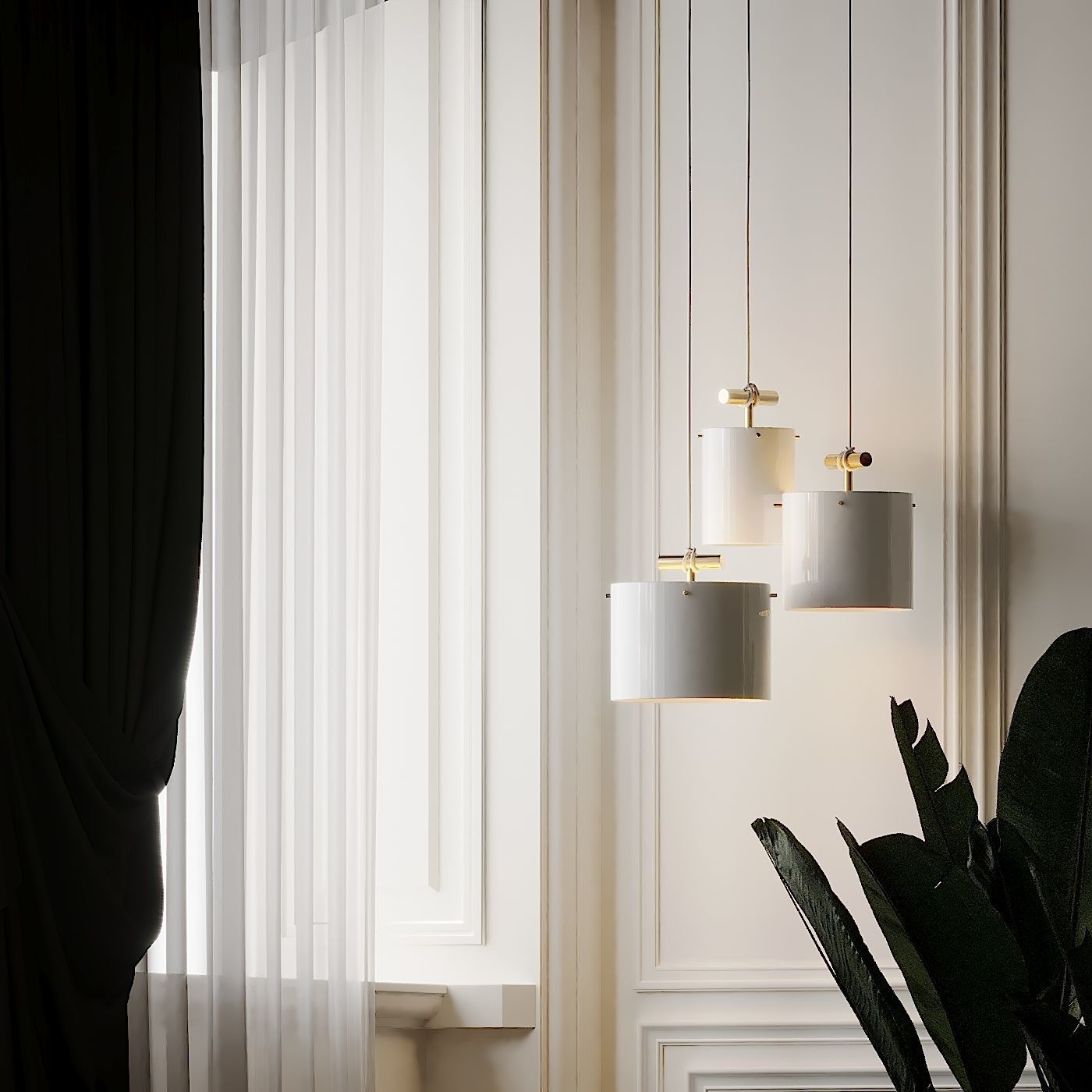 Castor Fresnel Pendant Lamp by 2Modern 3D model_4