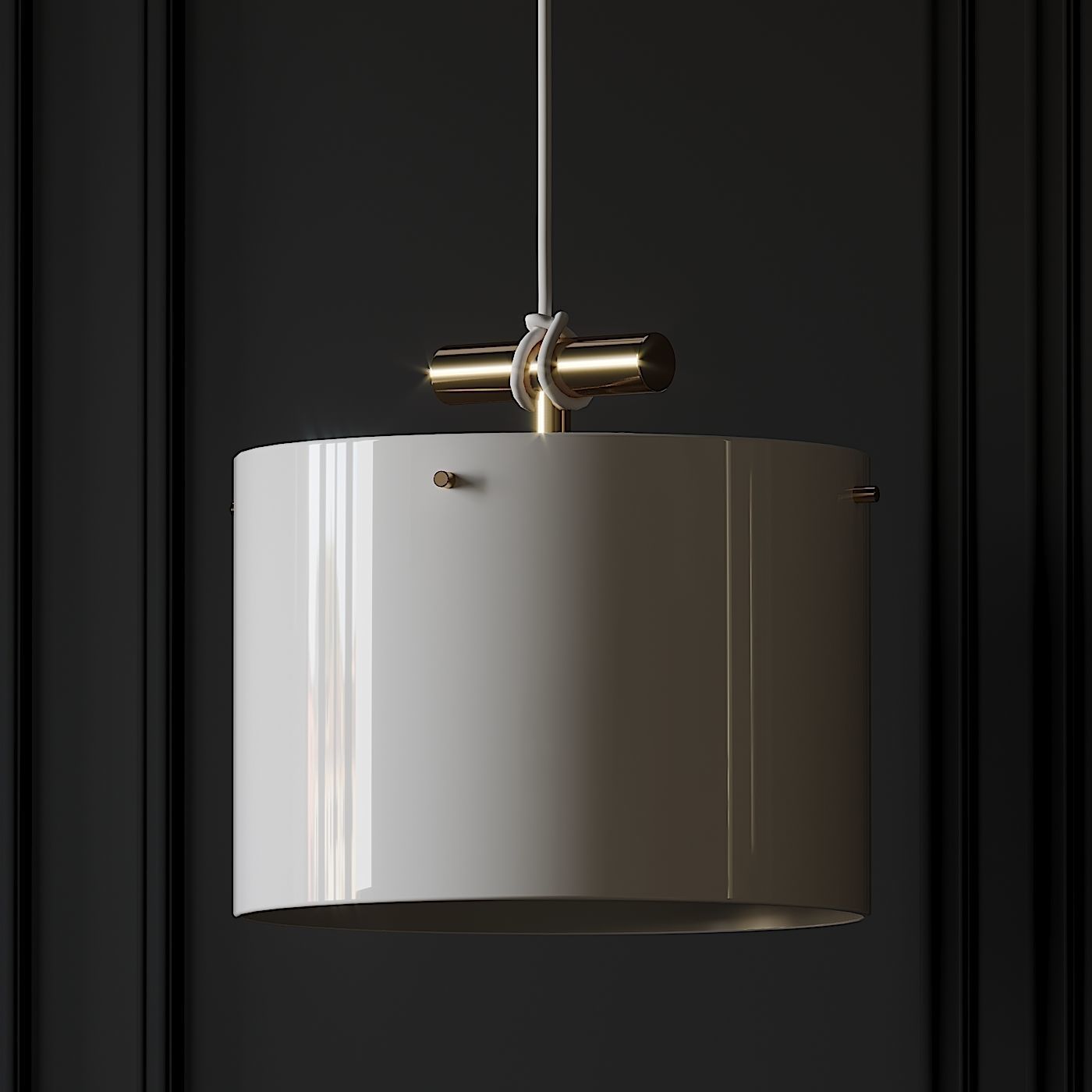 Castor Fresnel Pendant Lamp by 2Modern 3D model_2