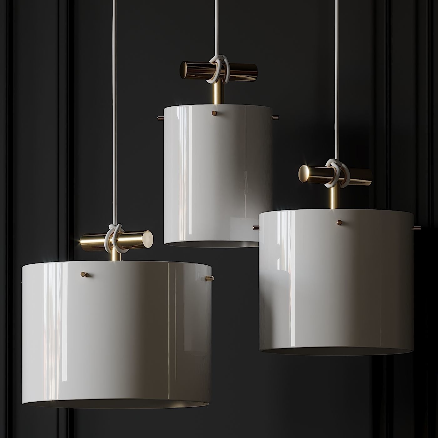 Castor Fresnel Pendant Lamp by 2Modern 3D model_1