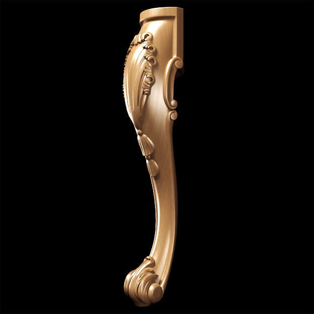Classic carved leg 3D model_7