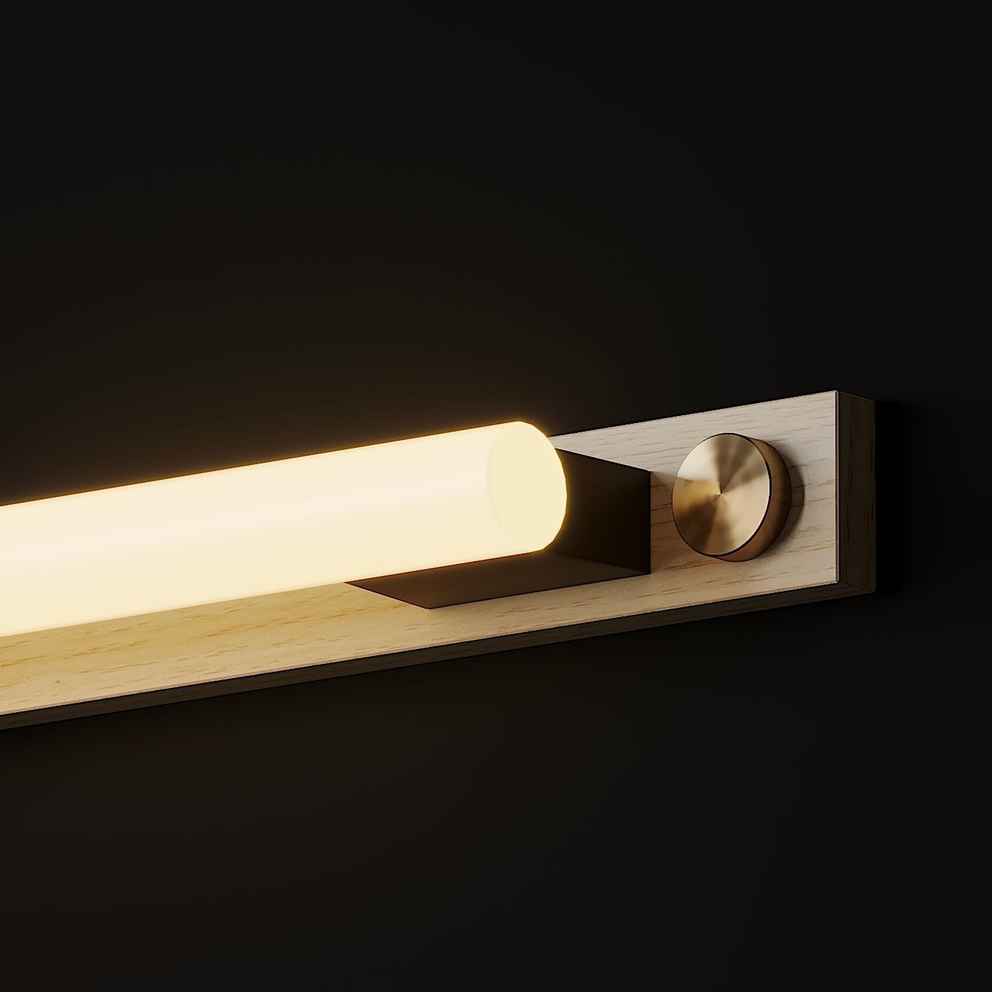 LINESTRA 110 OAK Wall Sconce by Asafweinbroom 3D model_2
