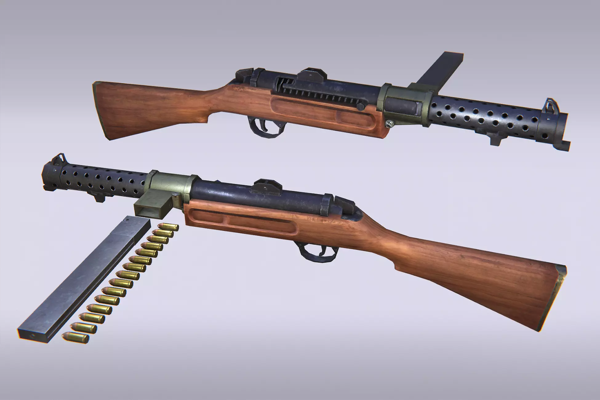 3D model Sub Machine Gun - Mk1 VR / AR / low-poly | CGTrader