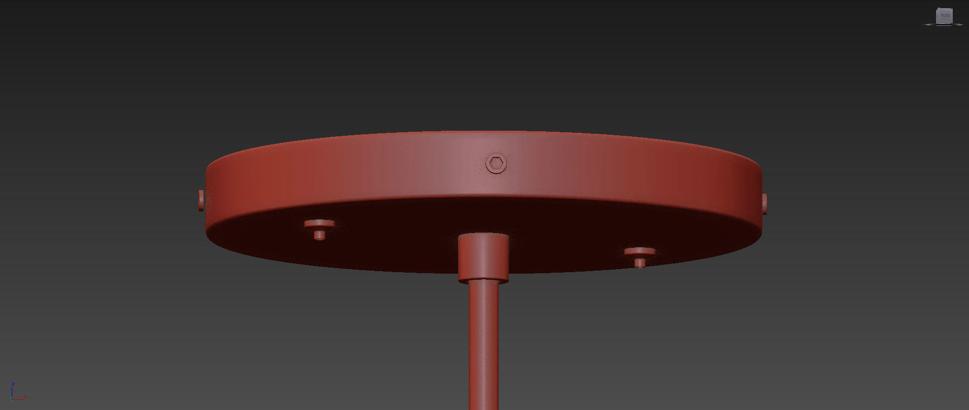 Hanging Small Cone Spot half black ASAF WEINBROOM 3D model_4