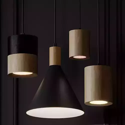 Hanging Small Cone Spot half black ASAF WEINBROOM