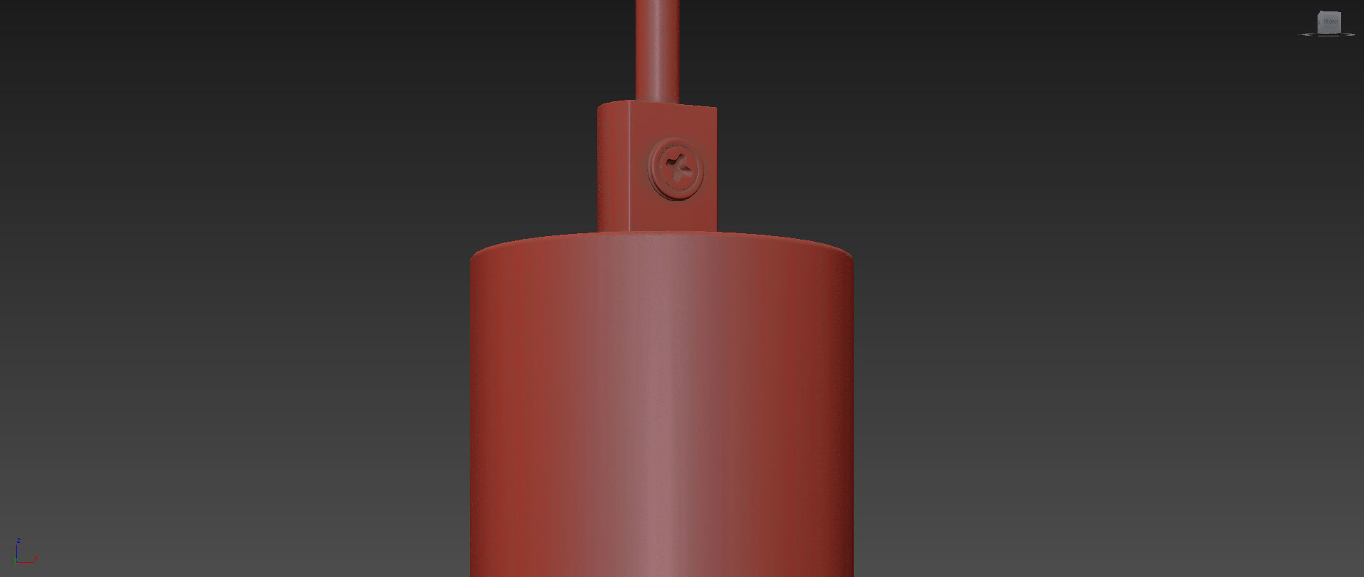 Hanging Small Cone Spot half black ASAF WEINBROOM 3D model_6