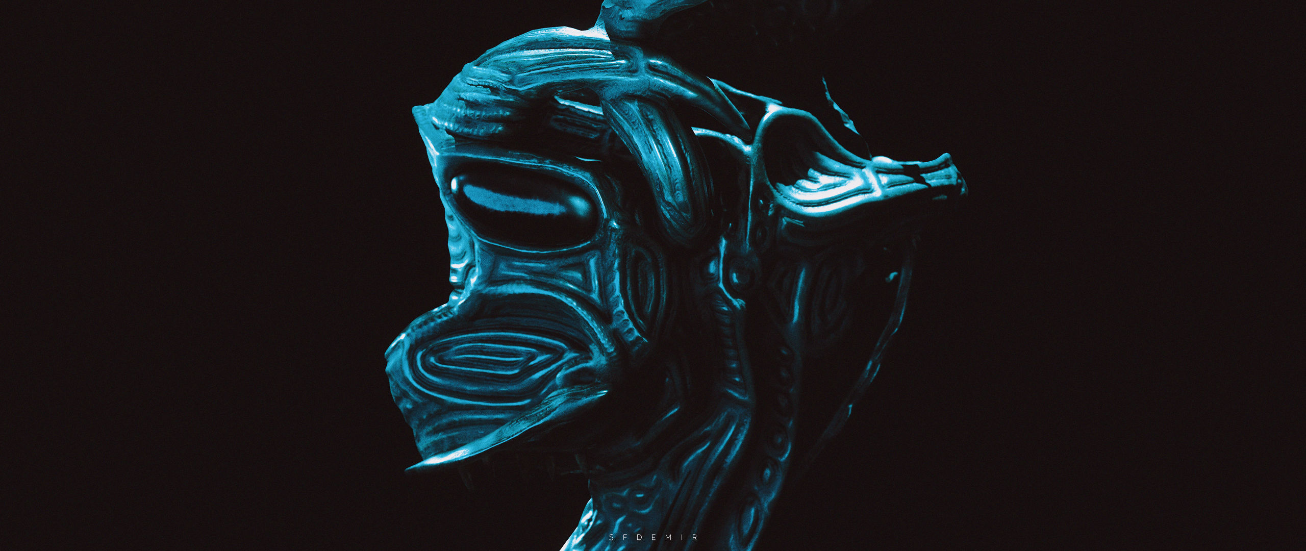 Anstrasza alien head 3D model_3