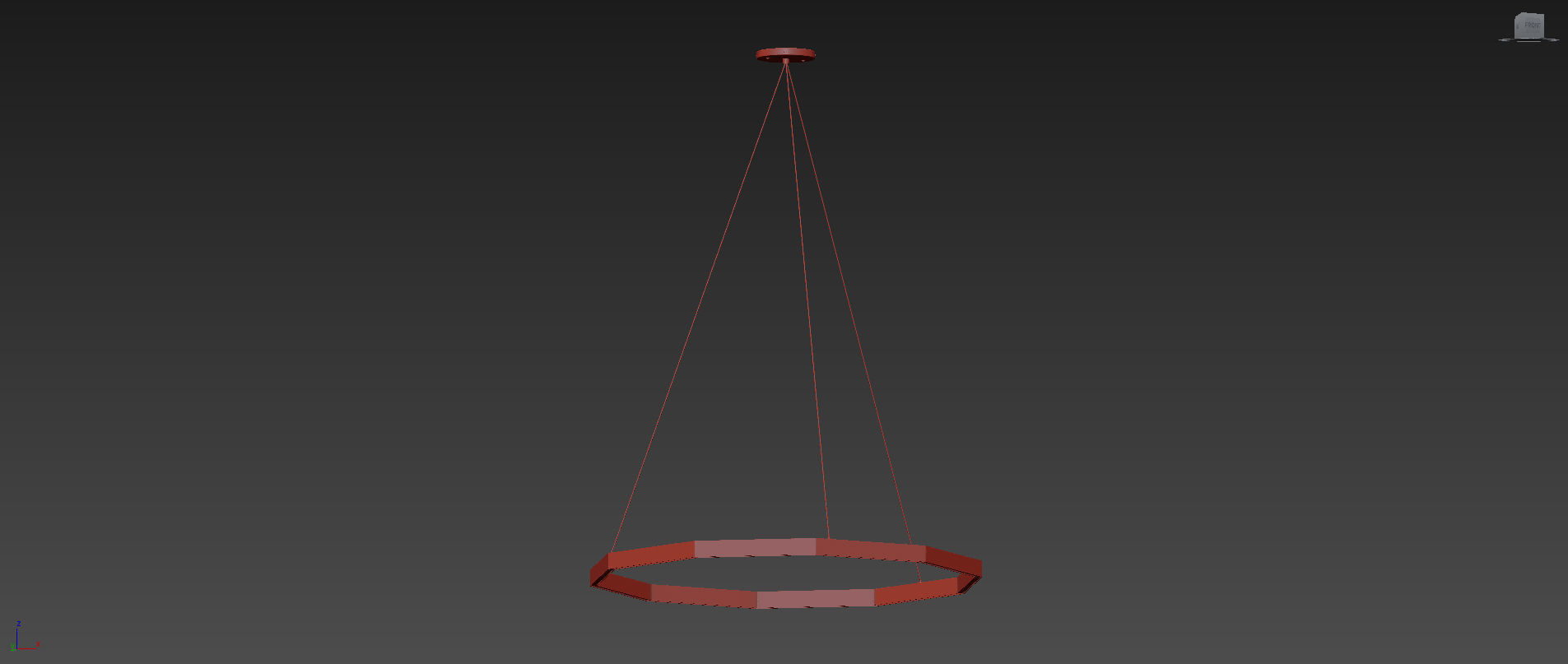 Midnight LED Pendant By Resident 3D model_8