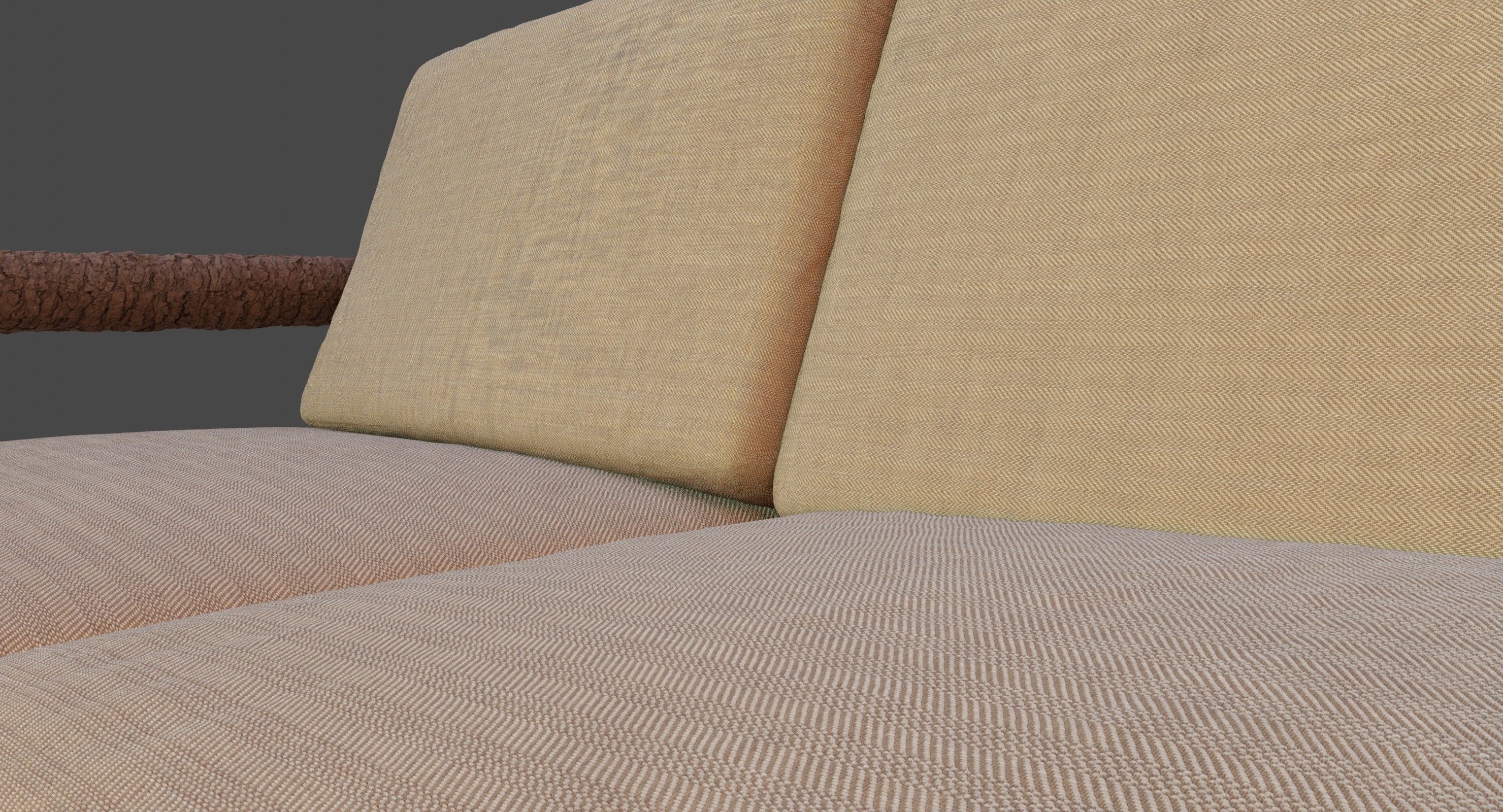 Rustic Sofa 3D model_1