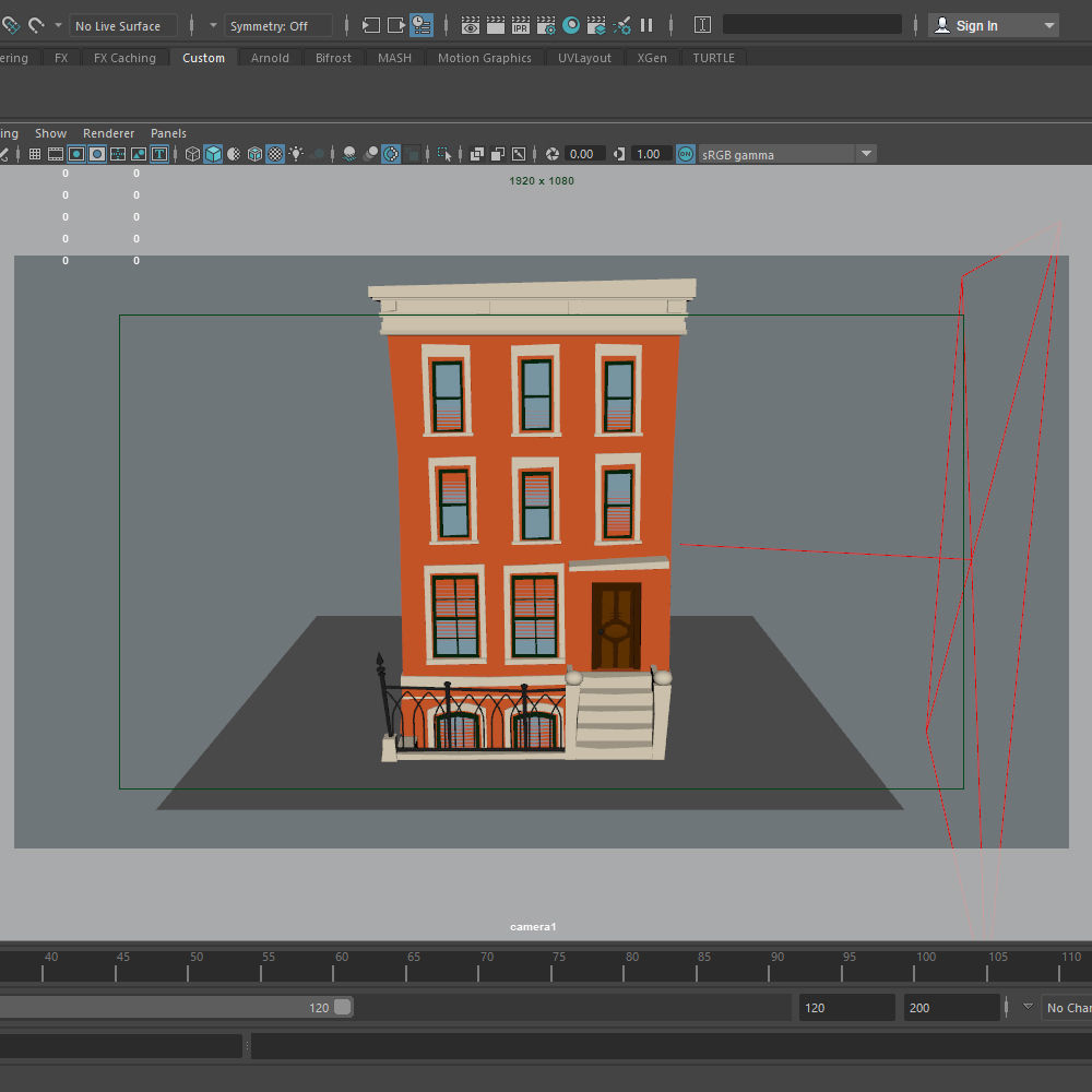 Building Cartoon 3D model_10