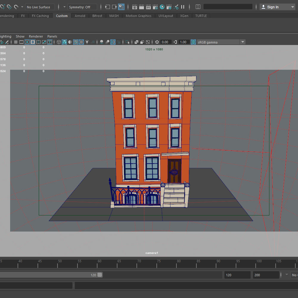Building Cartoon 3D model_11