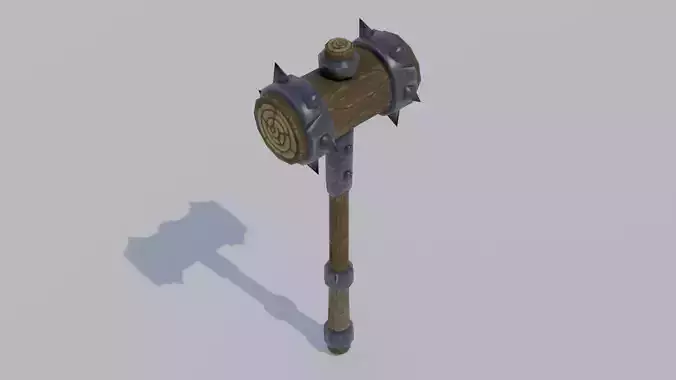 Stylized two-handed mace