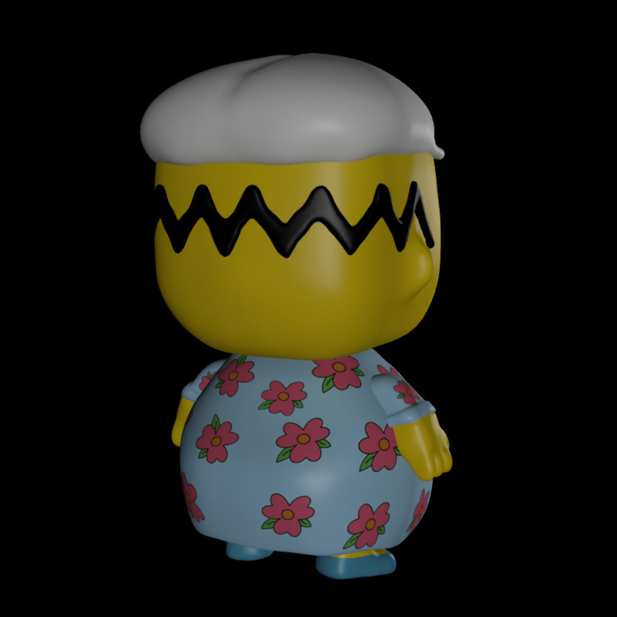Homer simpson muumuu 3D model_4