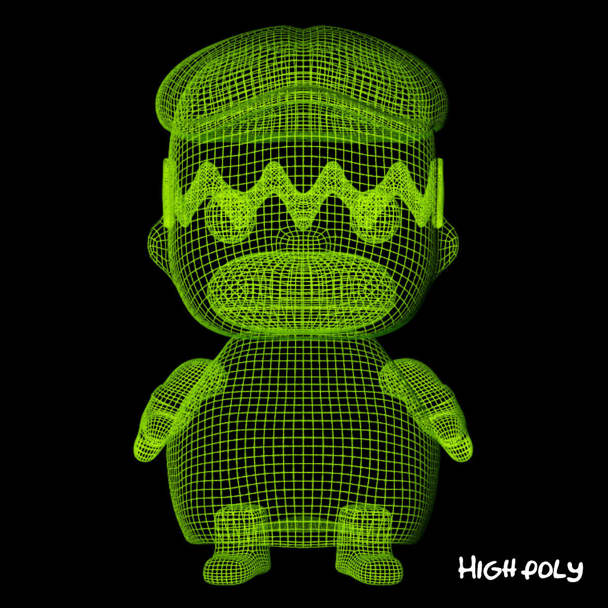 Homer simpson muumuu 3D model_5