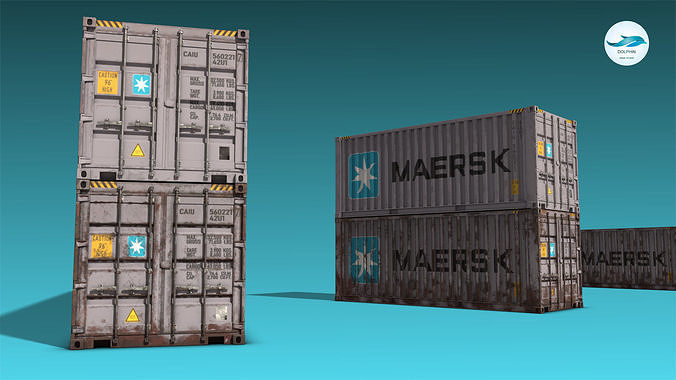 Shipping Container 01 Low-poly 3D model