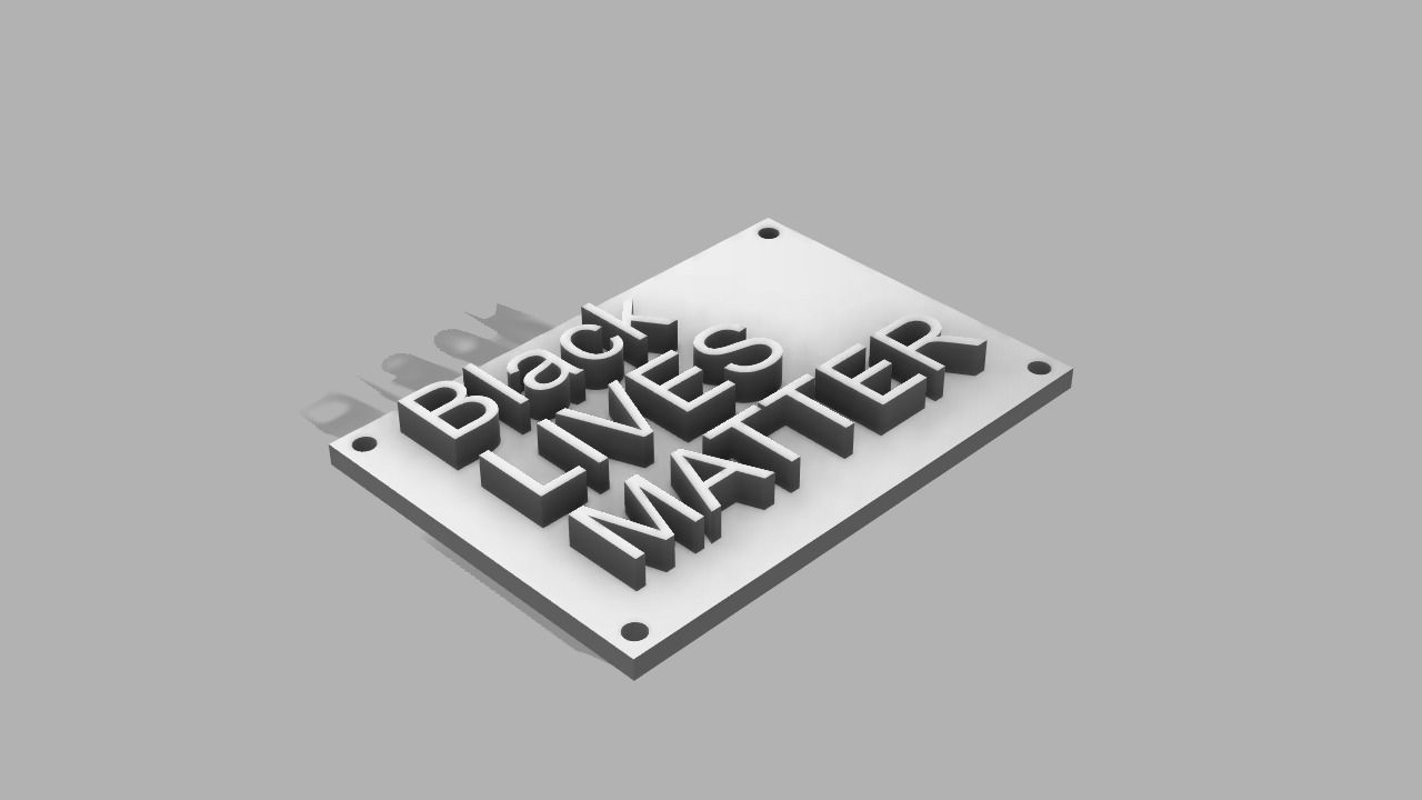 Blacklivesmatter  3D print model_0