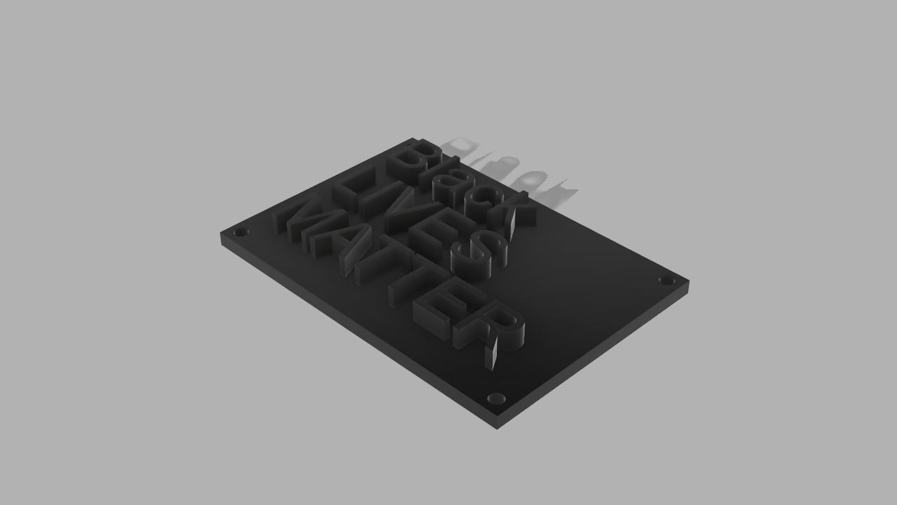 Blacklivesmatter  3D print model_2