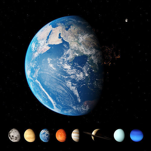 Solar System 3D model