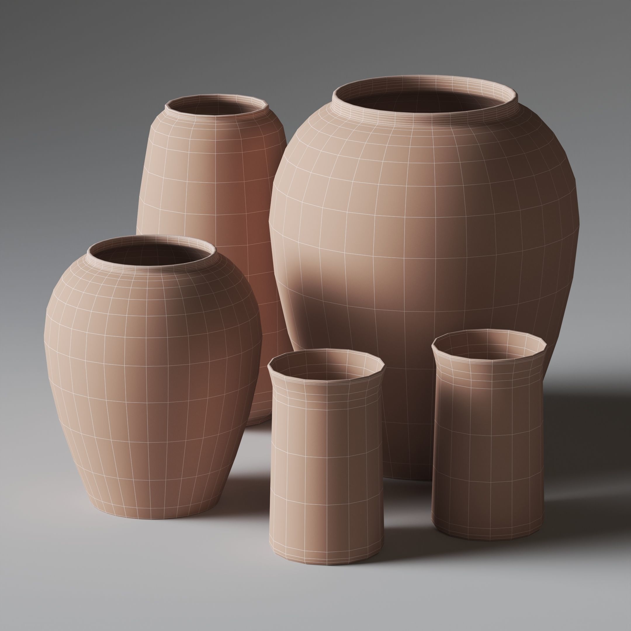 Vase Set 22 3D model_3